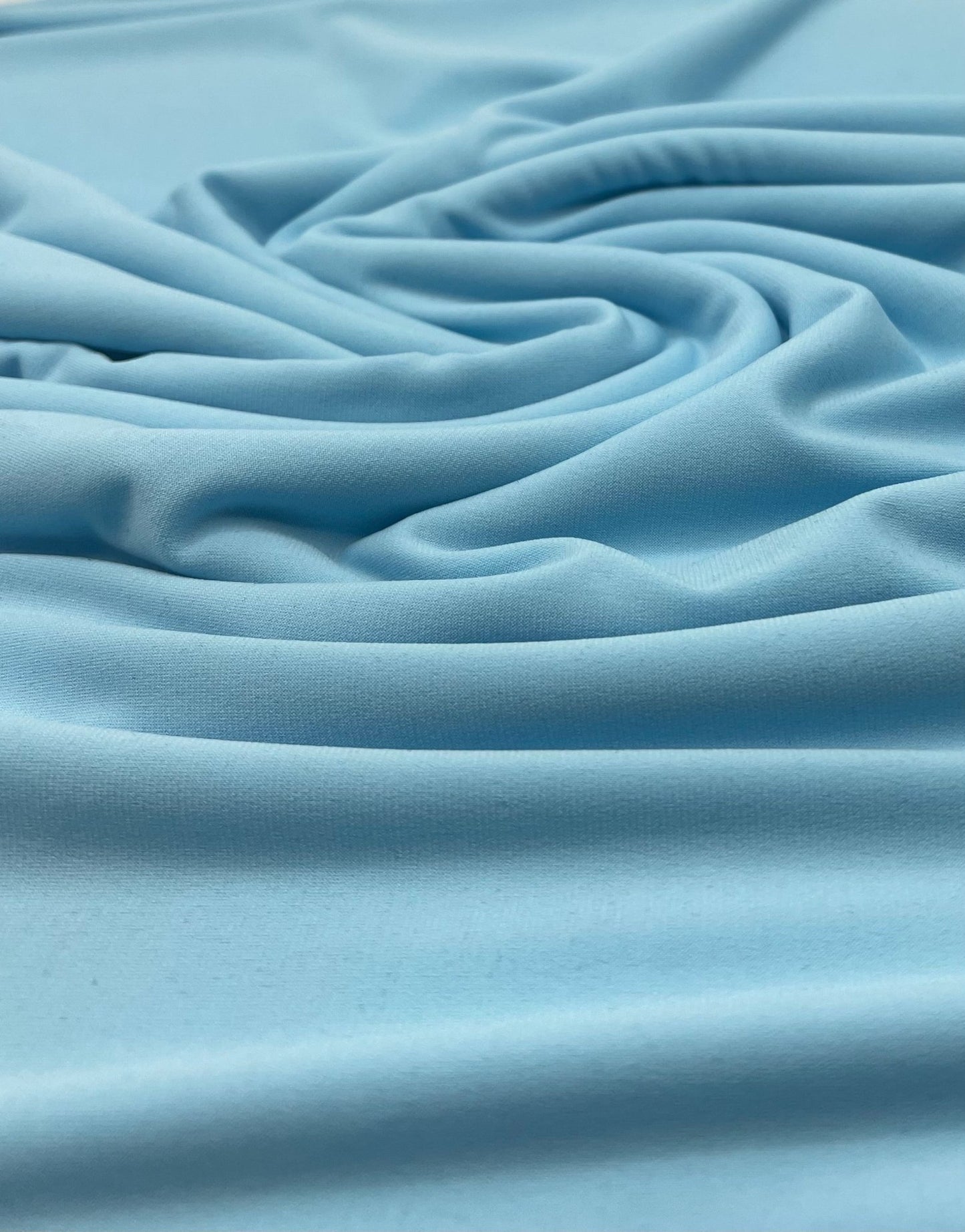 Plain Baby Blue ITY 4 Way Stretch Fabric - T9 Fabrics