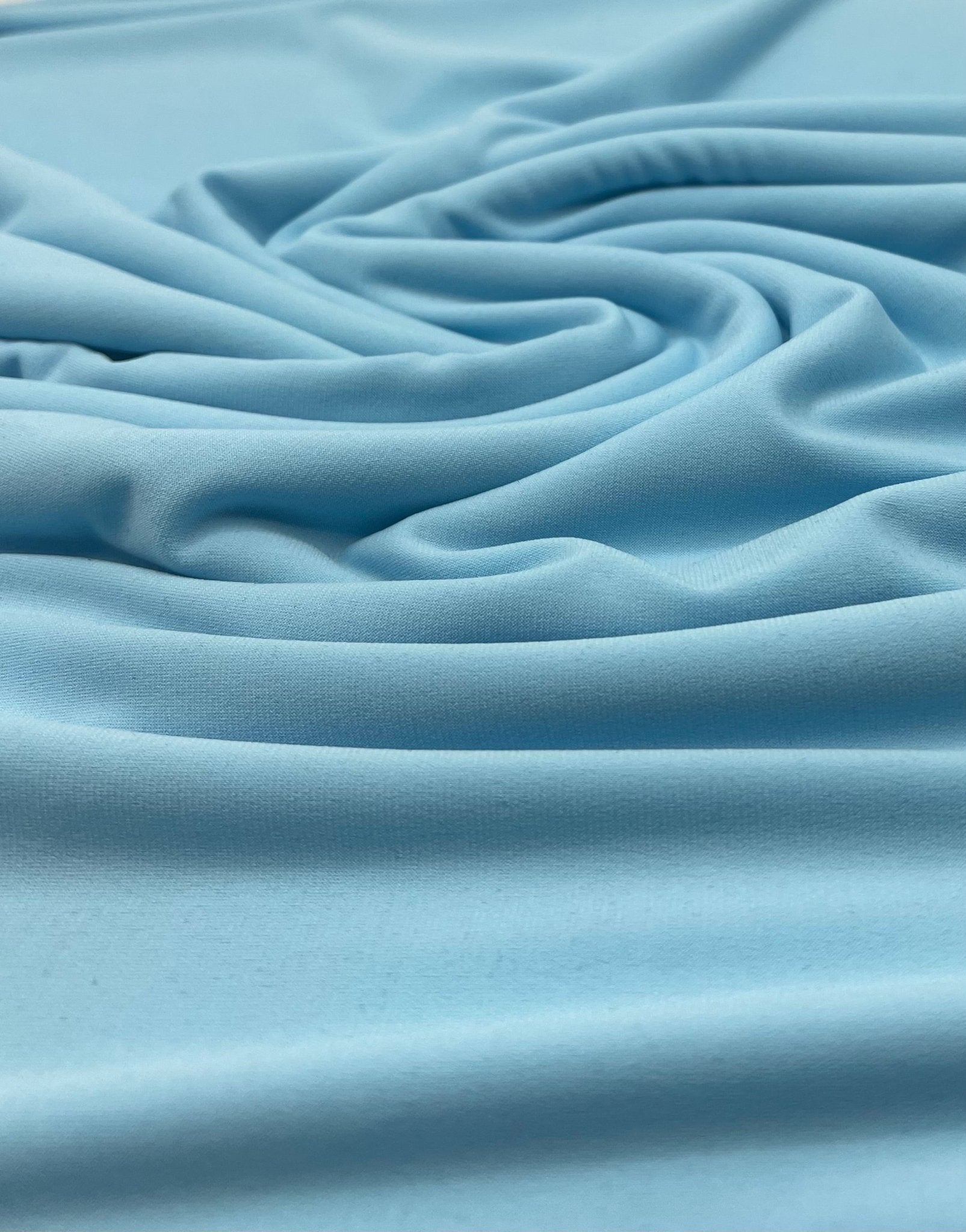 Plain Baby Blue ITY 4 Way Stretch Fabric - T9 Fabrics
