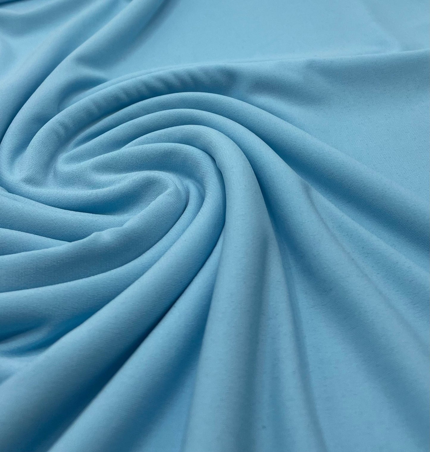 Plain Baby Blue ITY 4 Way Stretch Fabric - T9 Fabrics