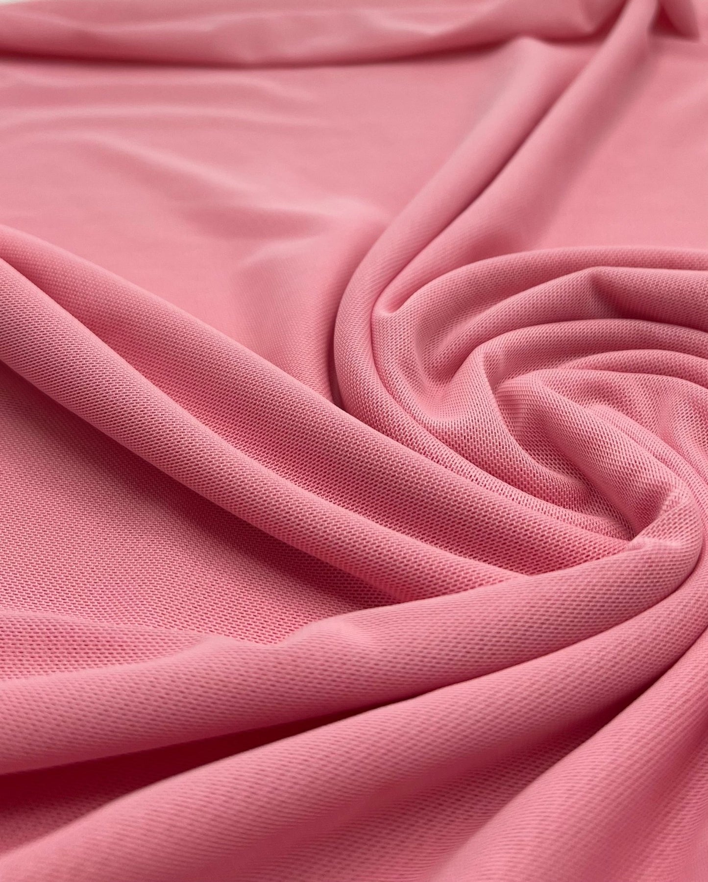 Plain Baby Pink Mesh Fabric Stretch - T9 Fabrics