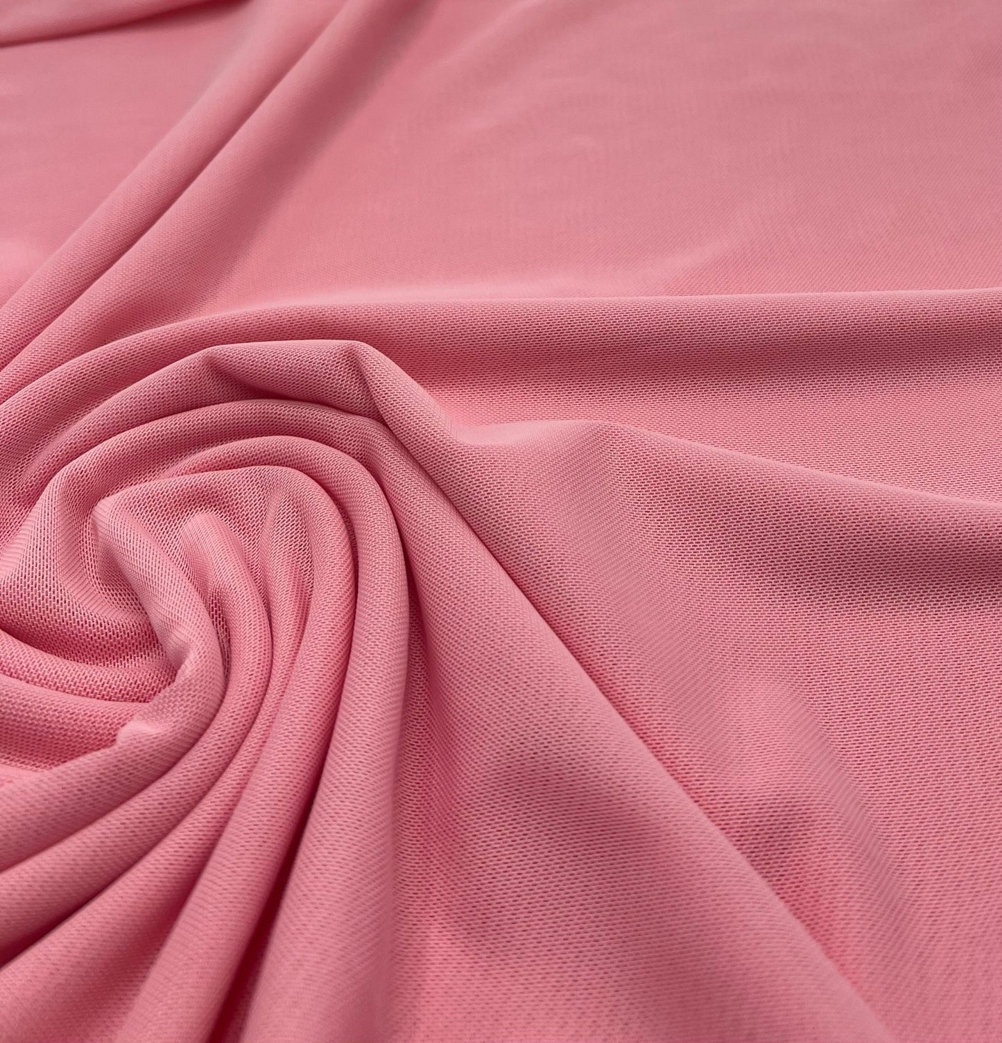 Plain Baby Pink Mesh Fabric Stretch - T9 Fabrics