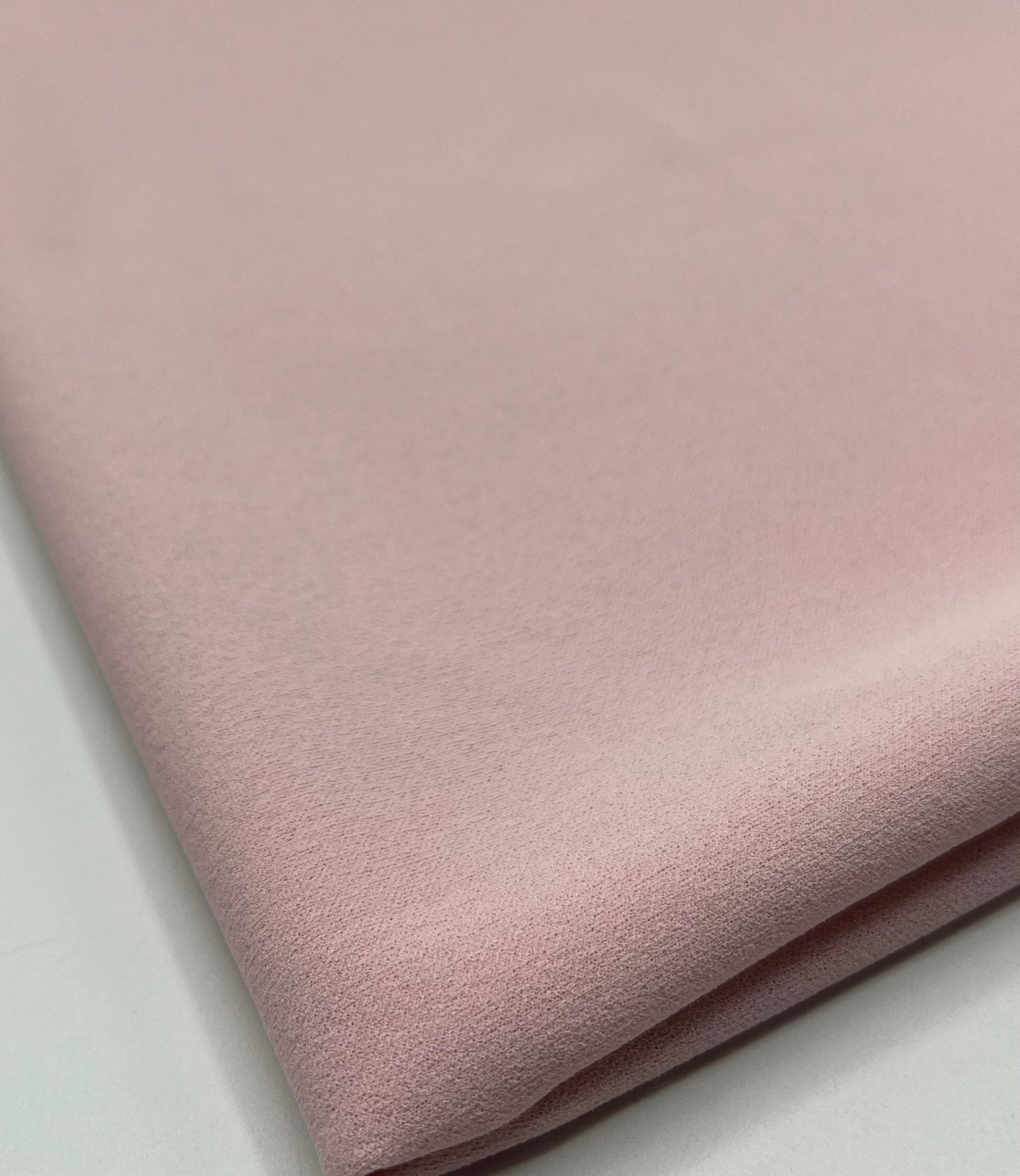 Plain Baby Pink Scuba Crepe Stretch Jersey Fabric 4 Way Stretch - T9 Fabrics