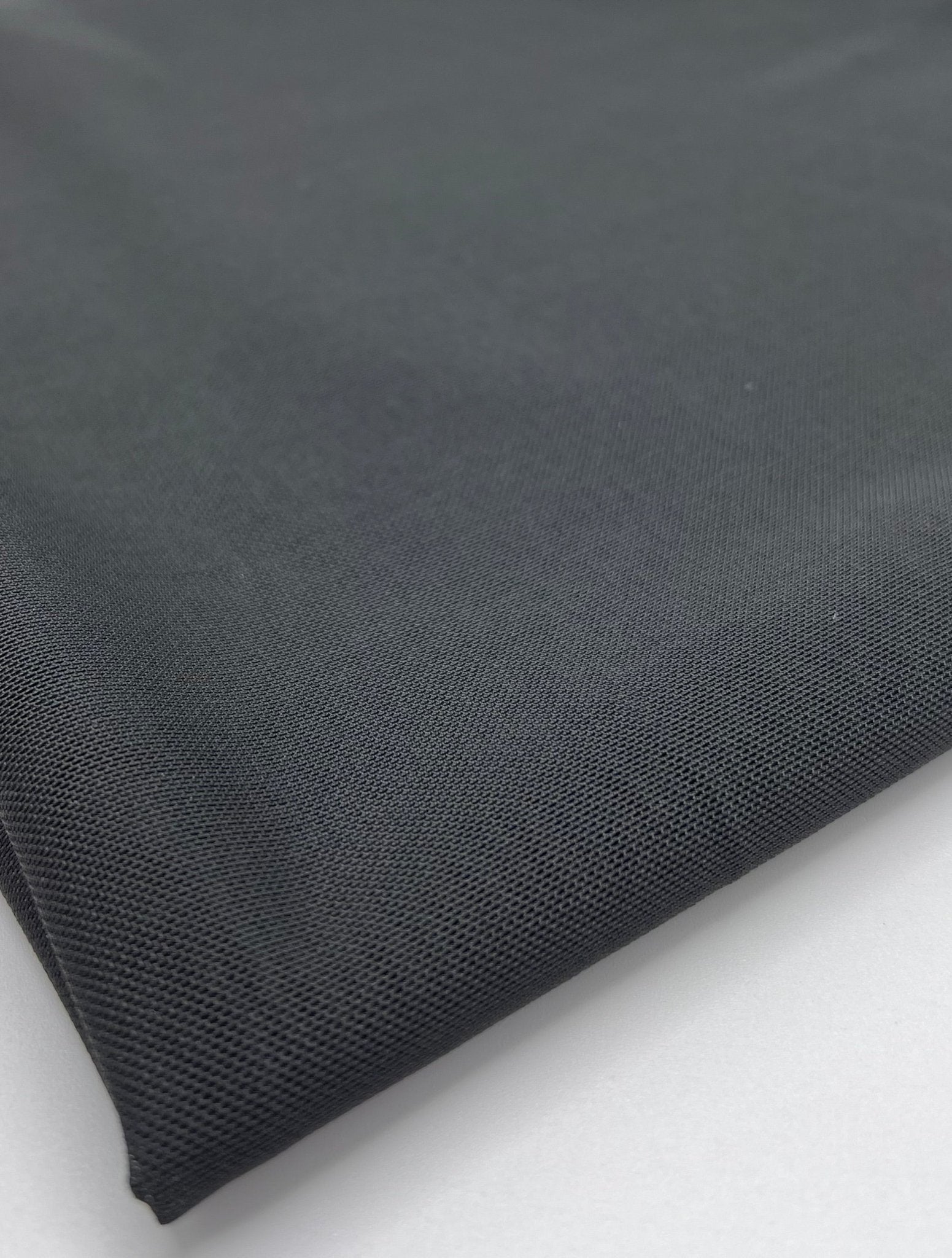 Plain Black Mesh Fabric Stretch - T9 Fabrics