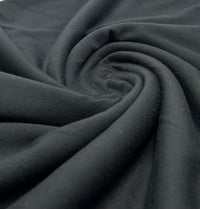 Plain Black Ponte 4 Way Stretch Fabric - T9 Fabrics