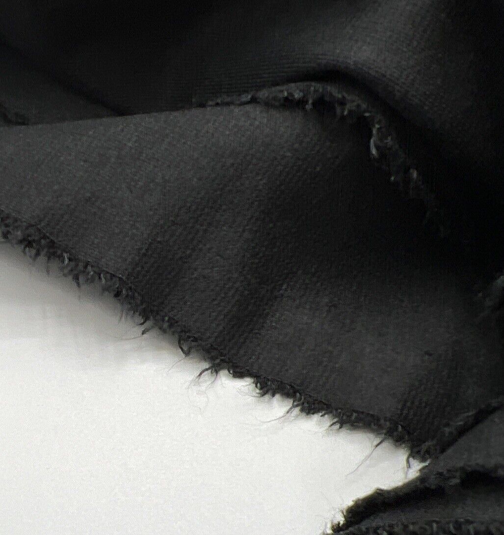 Plain Black Ponte Fabric - T9 Fabrics