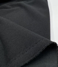 Plain Black Scuba Crepe Stretch Fabric 4 Way Stretch - T9 Fabrics