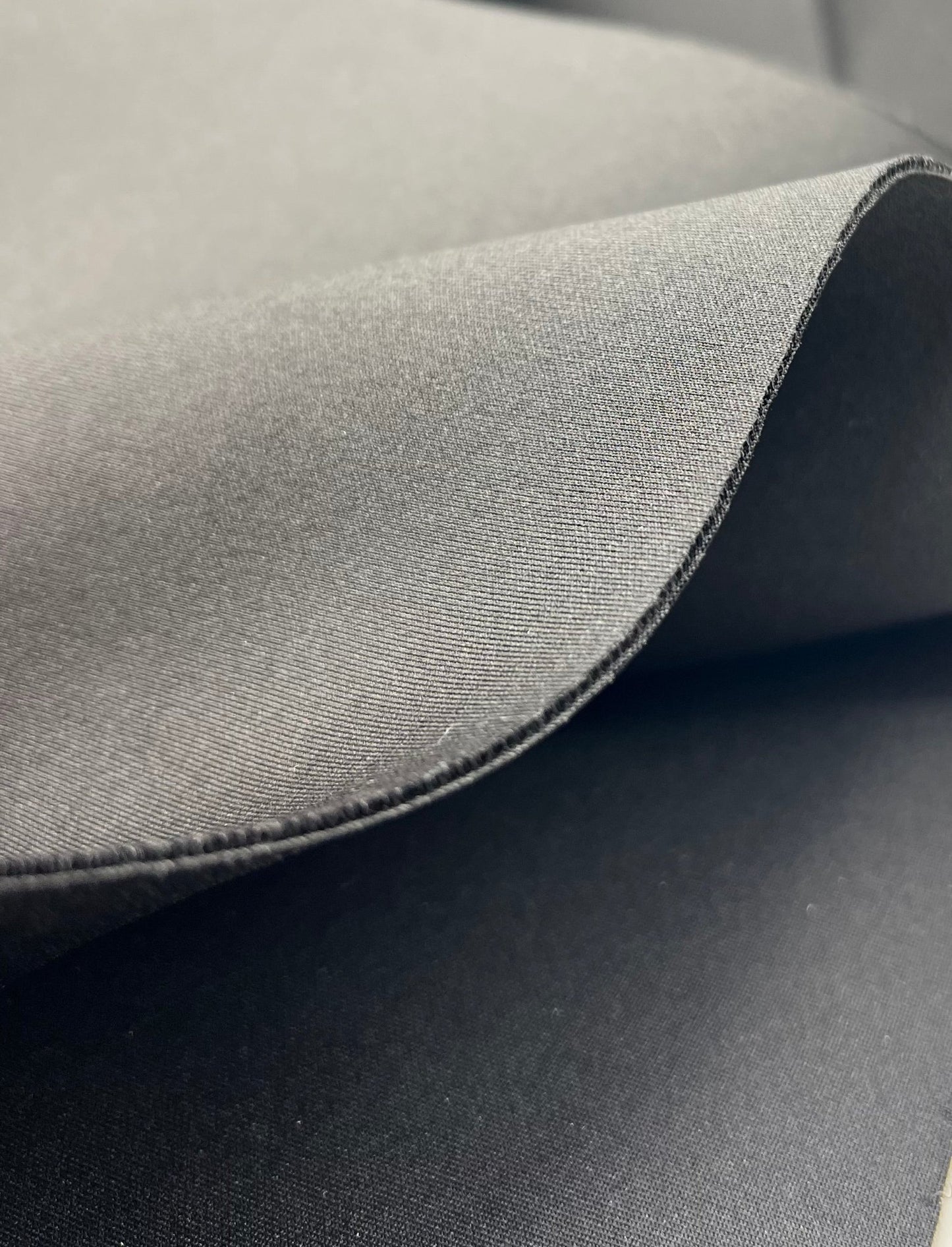 Plain Black Scuba Foam 3D Mono Scuba Stretch Fabric - T9 Fabrics
