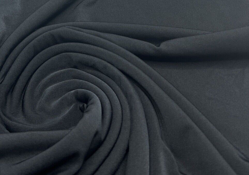 Plain Black Swimwear / Sportswear Fabric - T9 Fabrics