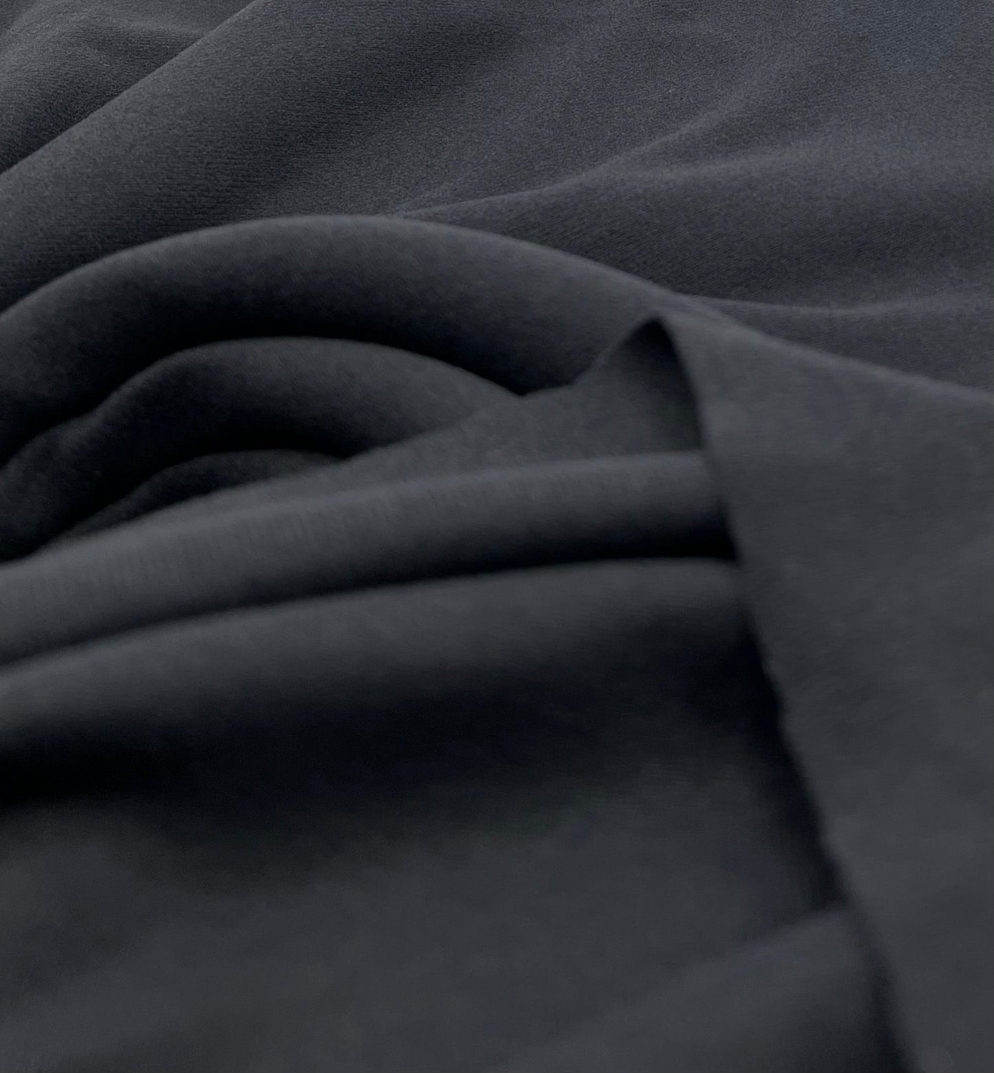Plain Black Ultra Super Soft 4 Way Stretch Fabric - T9 Fabrics