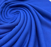 Plain Blue Viscose Elastane Fabric 4 Way Stretch Jersey - T9 Fabrics