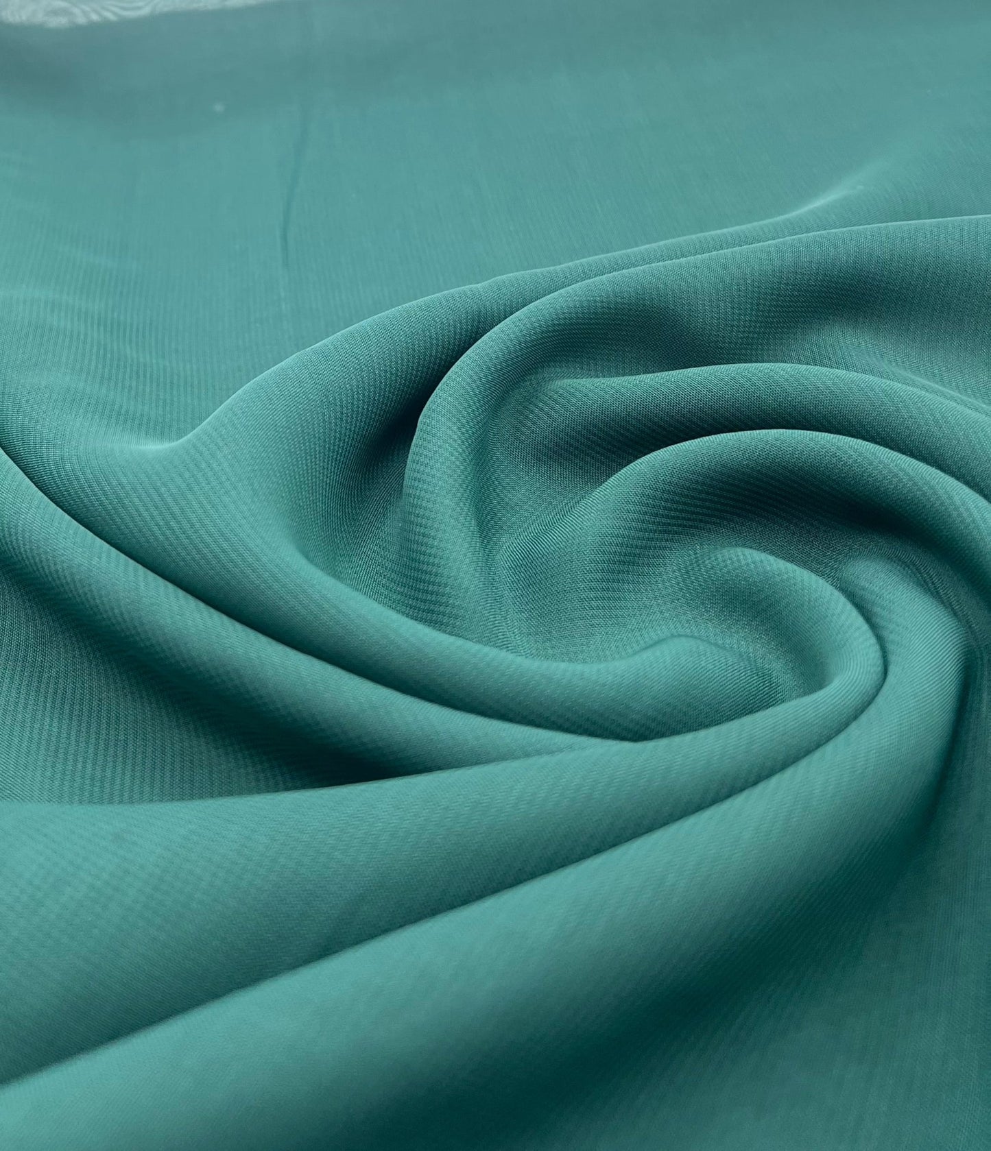 Plain Bottle Green Chiffon Sheer Dress Bridal Fabric - T9 Fabrics