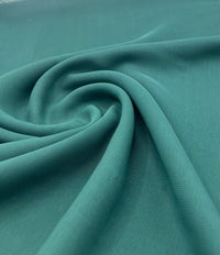 Plain Bottle Green Chiffon Sheer Dress Bridal Fabric - T9 Fabrics