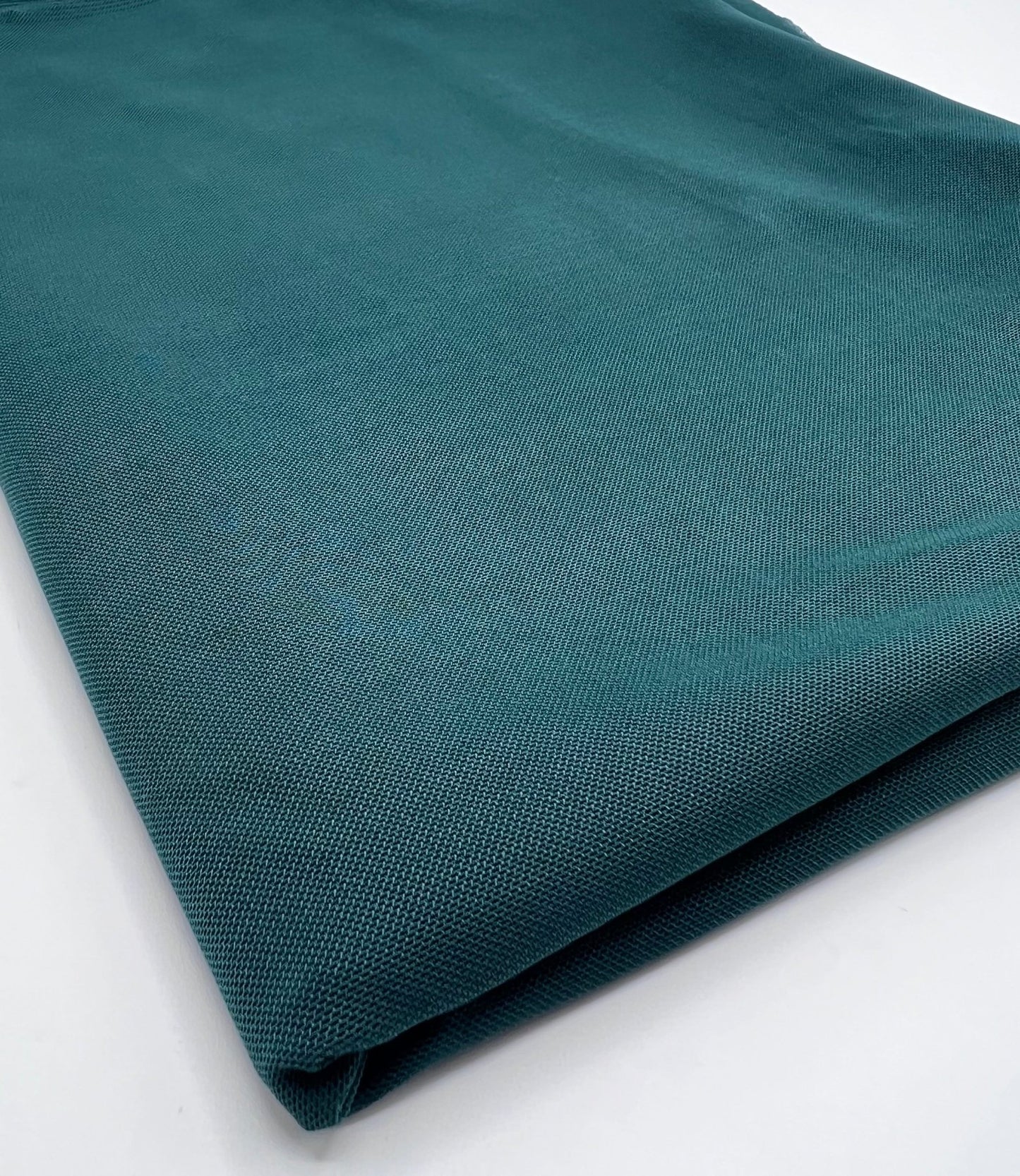 Plain Bottle Green Mesh Fabric Stretch - T9 Fabrics