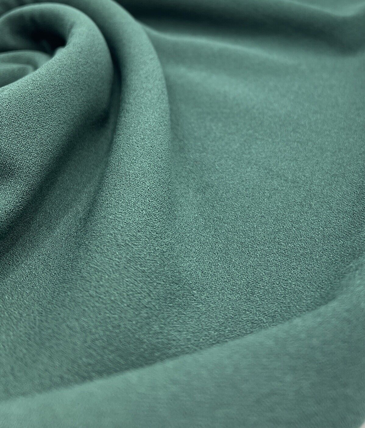 Plain Bottle Green Scuba Crepe Stretch Jersey Fabric 4 Way Stretch - T9 Fabrics