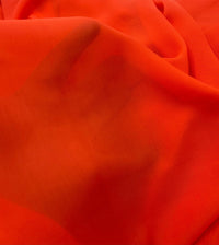 Plain Bright Coral Chiffon Sheer Dress Bridal Fabric - T9 Fabrics