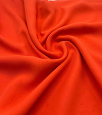 Plain Bright Coral Chiffon Sheer Dress Bridal Fabric - T9 Fabrics
