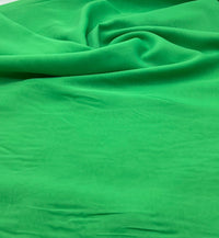 Plain Bright Green Chiffon Sheer Dress Bridal Fabric - T9 Fabrics