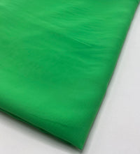 Plain Bright Green Chiffon Sheer Dress Bridal Fabric - T9 Fabrics