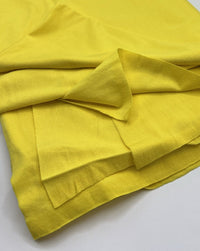 Plain Bright Yellow Viscose Elastane Fabric 4 Way Stretch Jersey - T9 Fabrics