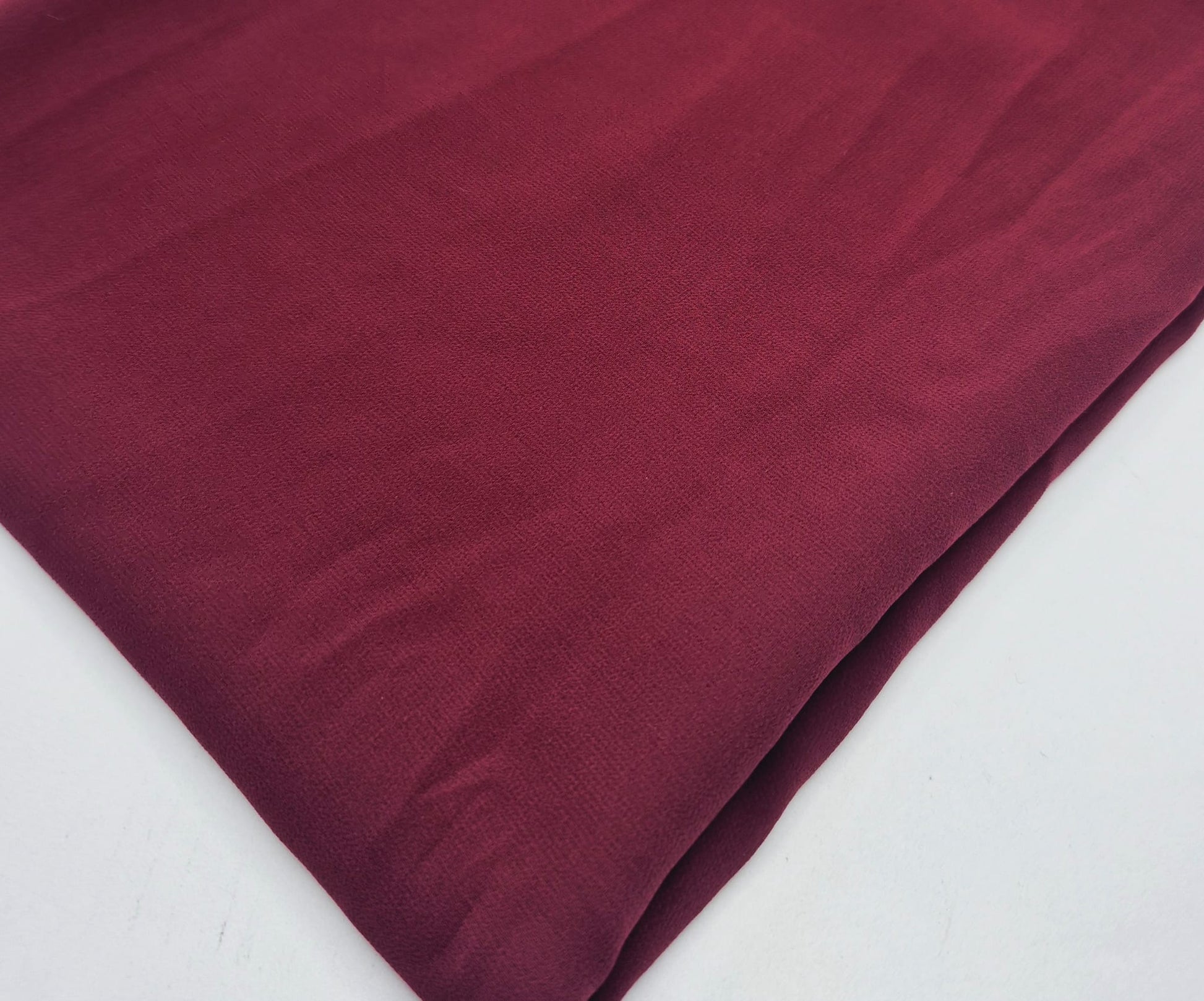 Plain Burgundy Chiffon Sheer Dress Bridal Fabric - T9 Fabrics