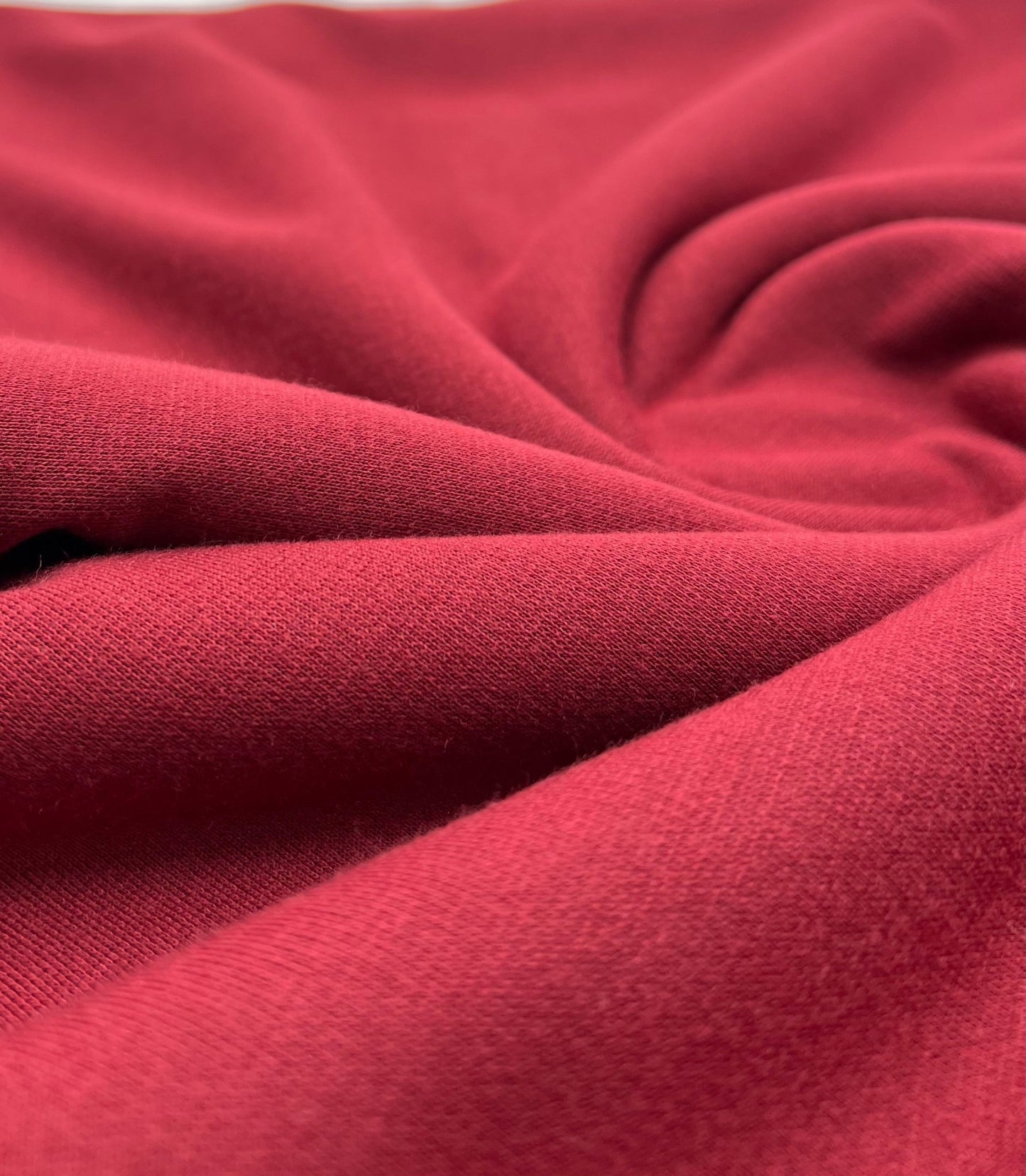 Plain Burgundy Ponte 2 Way Stretch Fabric - T9 Fabrics