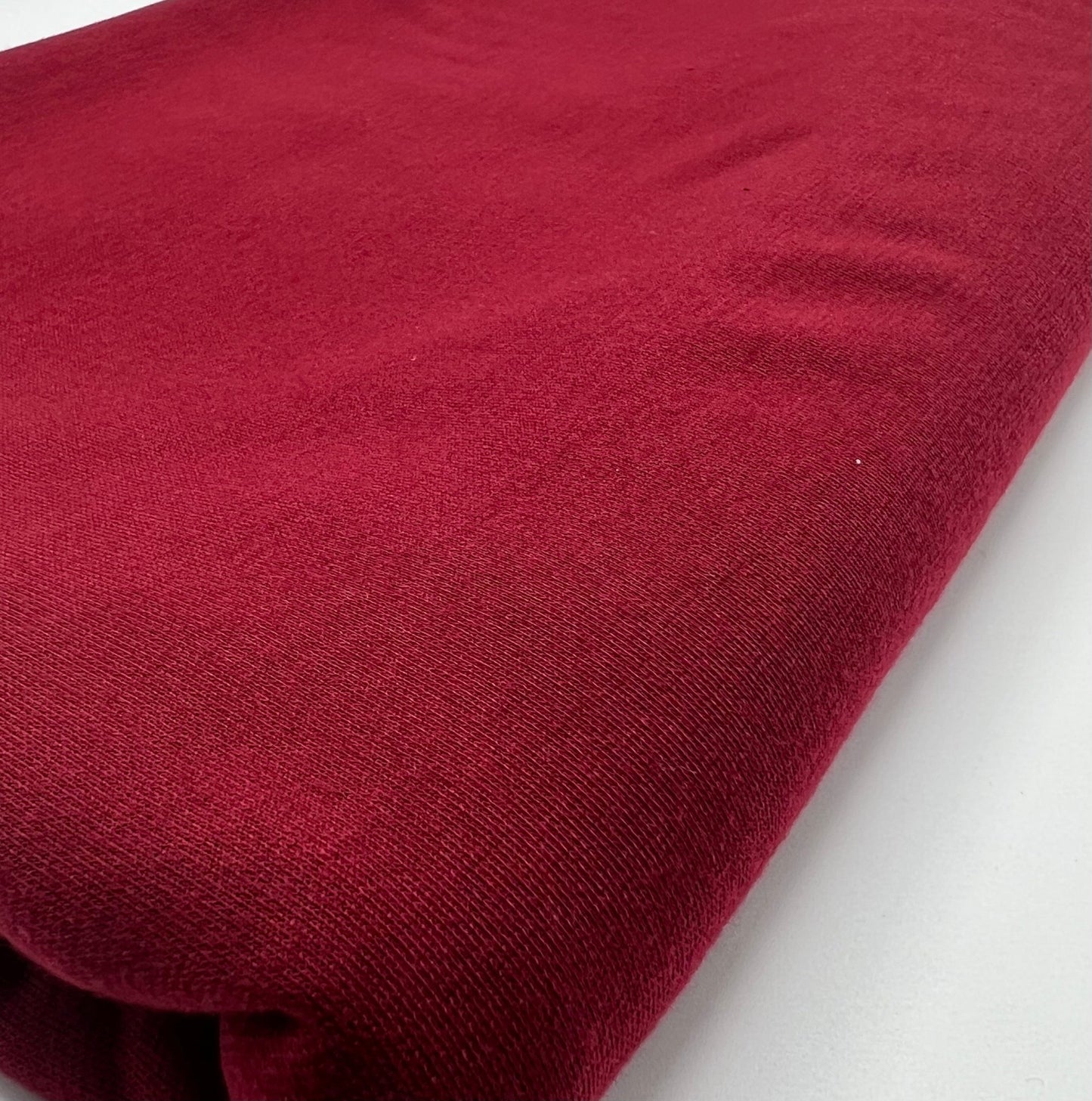 Plain Burgundy Ponte 2 Way Stretch Fabric - T9 Fabrics