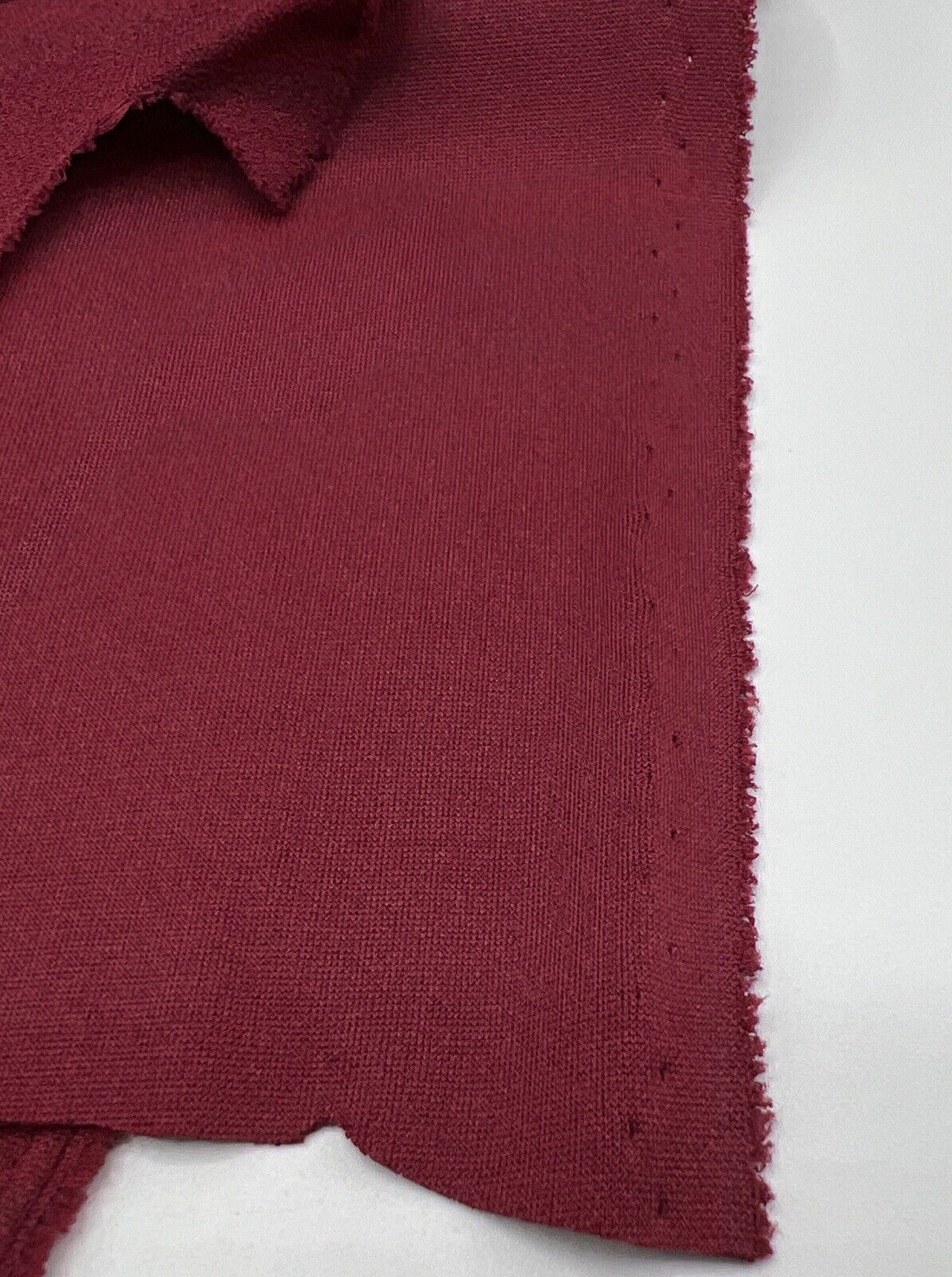 Plain Burgundy Scuba Crepe Stretch Jersey Fabric 4 Way Stretch - T9 Fabrics