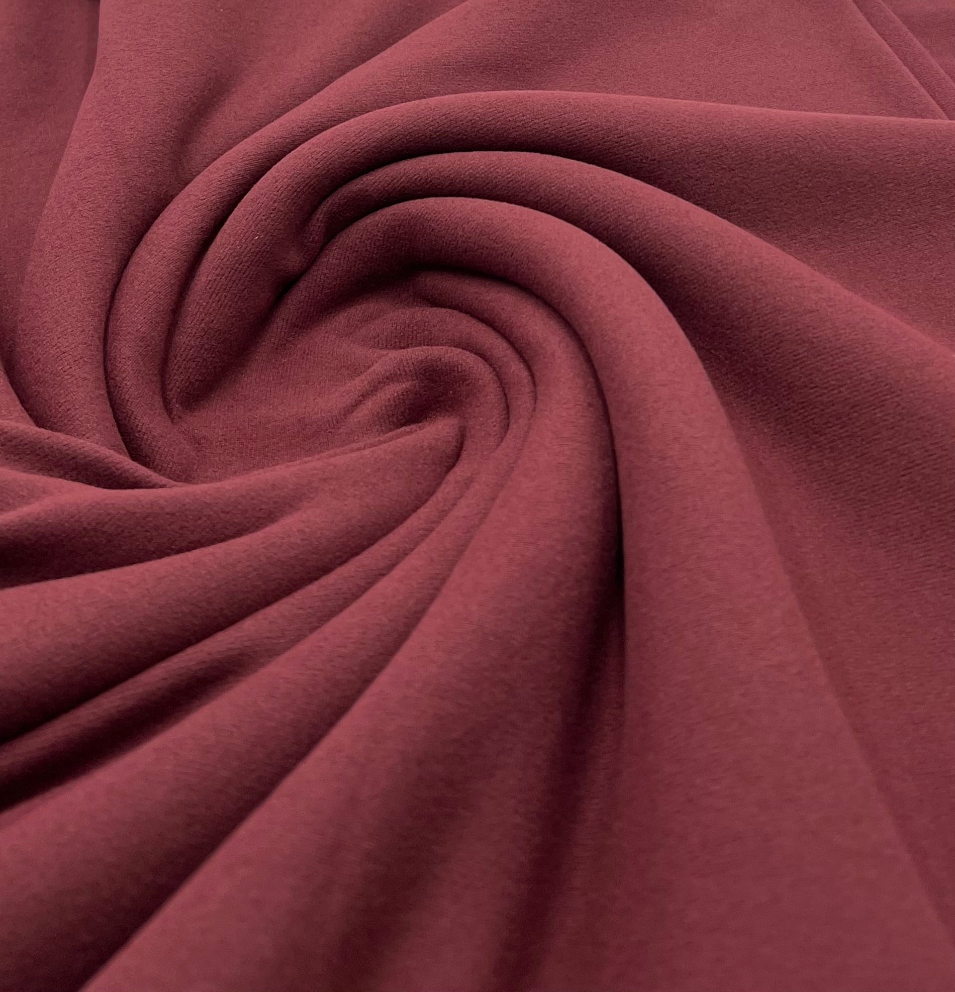 Plain Burgundy Ultra Super Soft 4 Way Stretch Fabric - T9 Fabrics