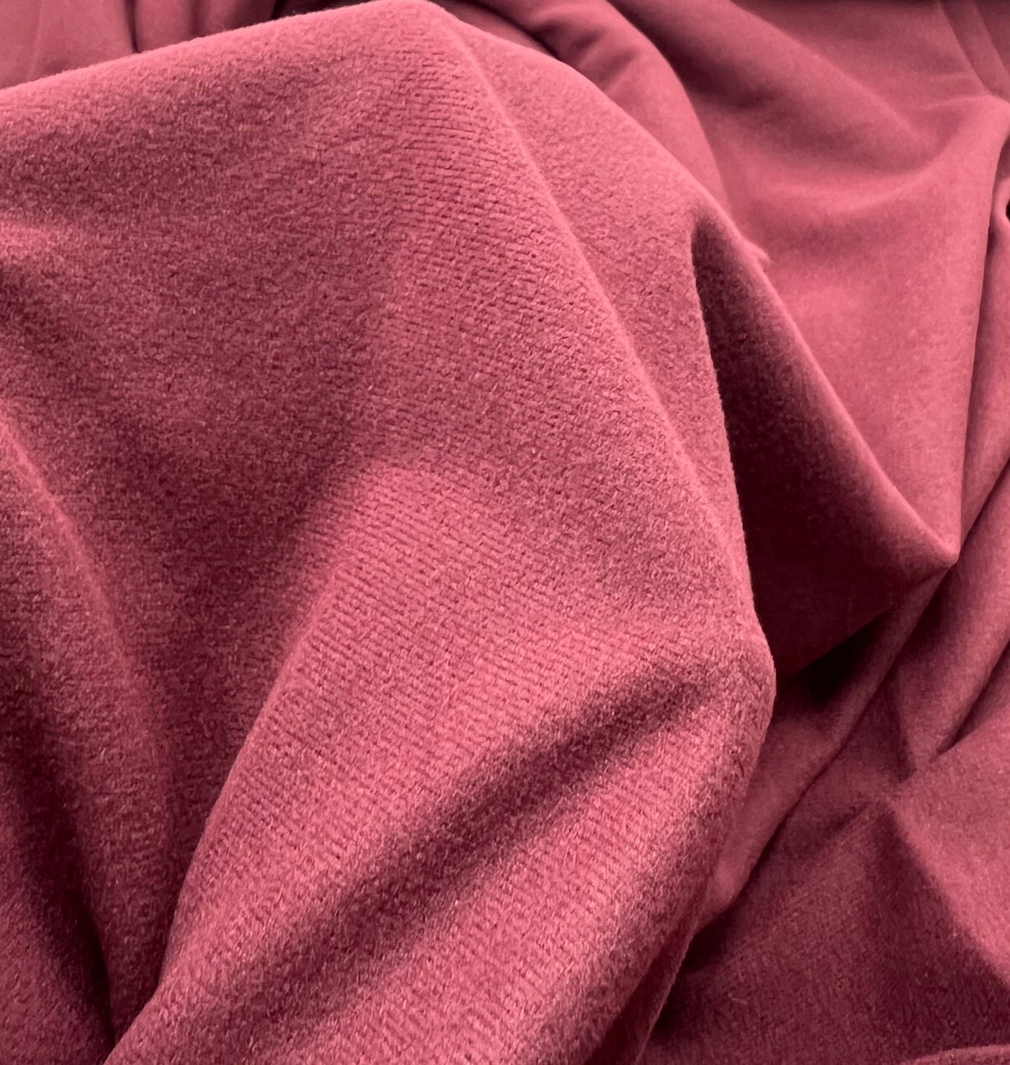 Plain Burgundy Ultra Super Soft 4 Way Stretch Fabric - T9 Fabrics