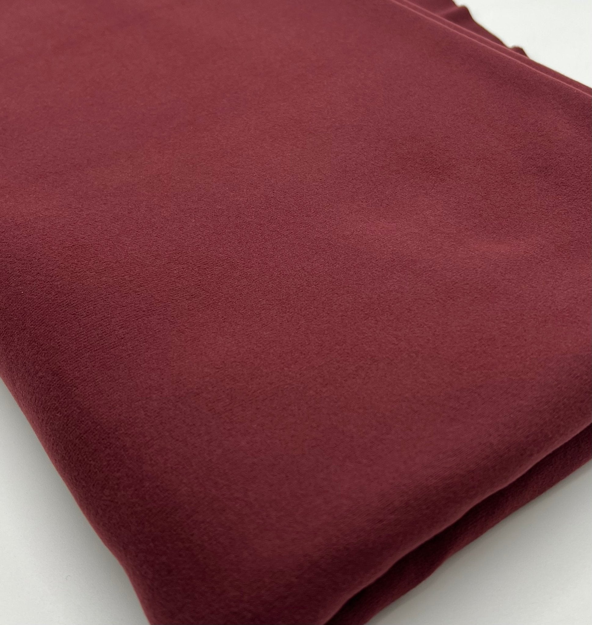 Plain Burgundy Ultra Super Soft 4 Way Stretch Fabric - T9 Fabrics
