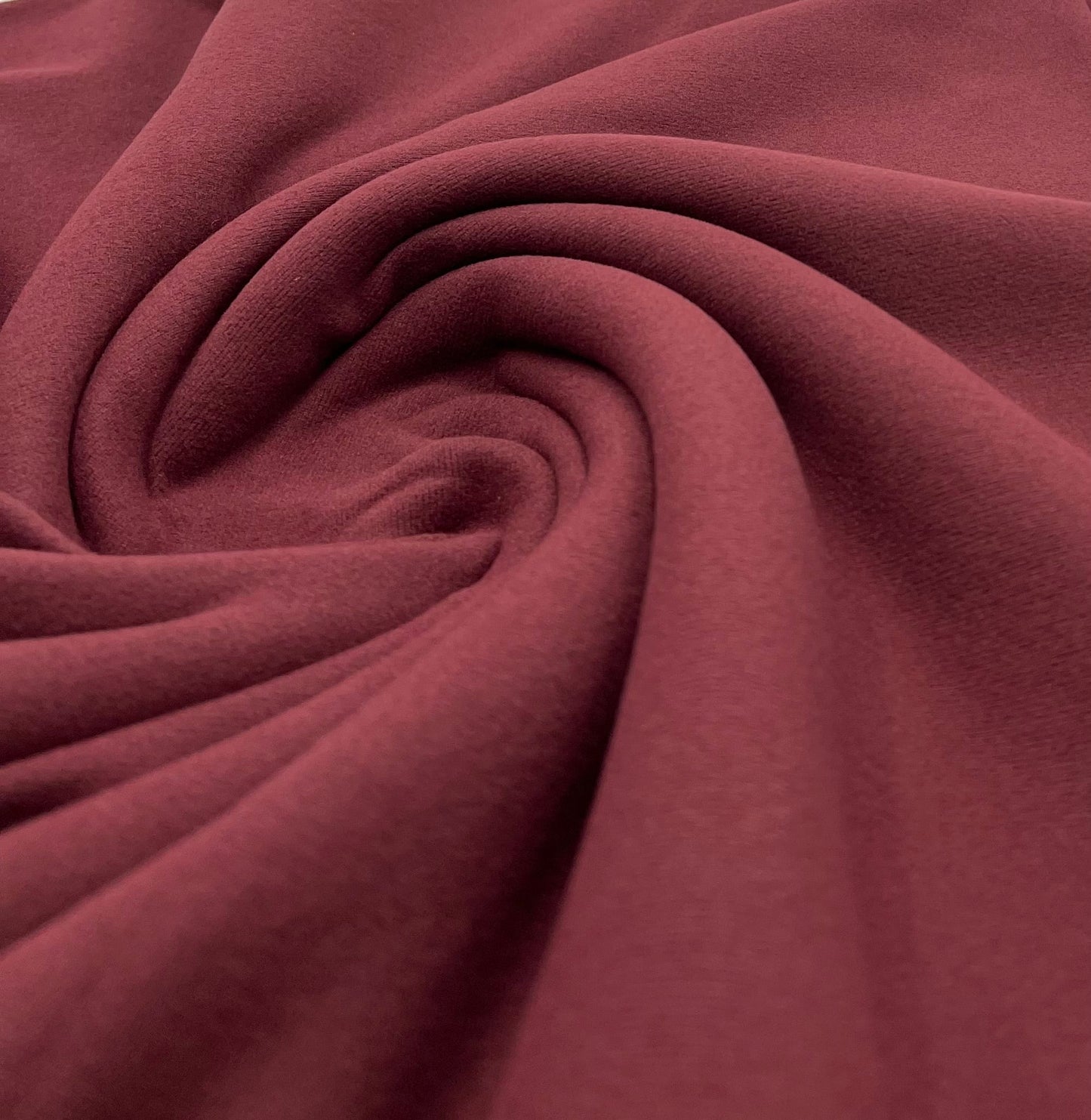 Plain Burgundy Ultra Super Soft 4 Way Stretch Fabric - T9 Fabrics