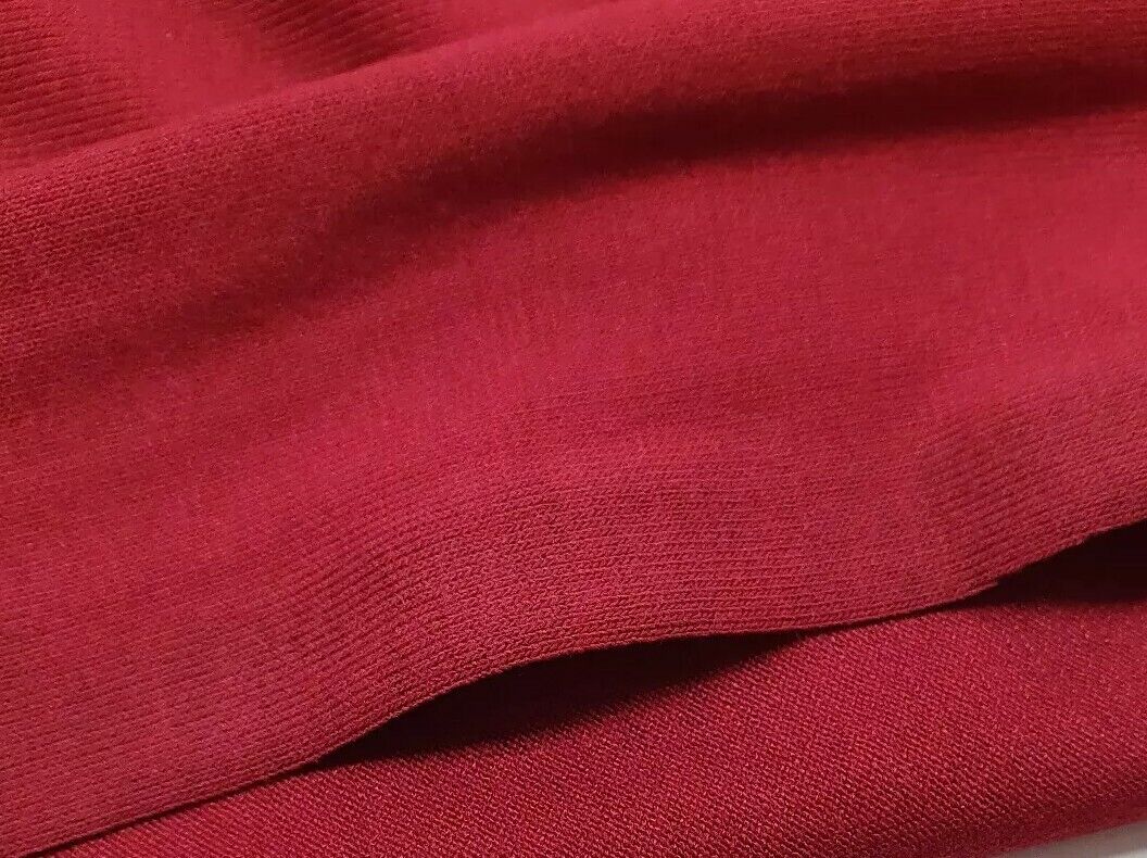 Plain Burgundy Viscose Elastane Fabric 4 Way Stretch Jersey - T9 Fabrics