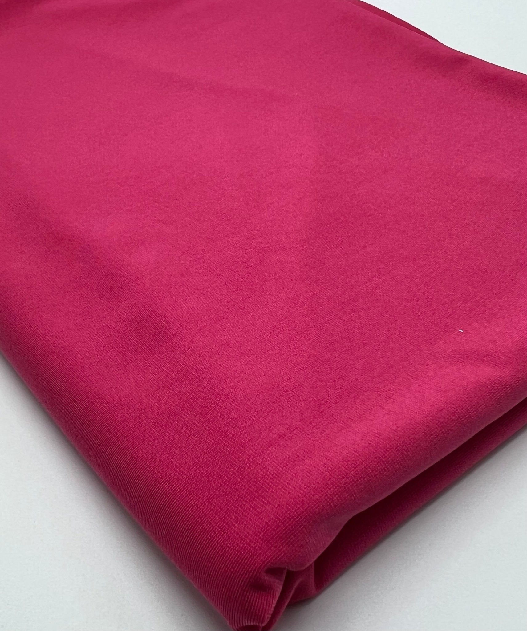 Plain Cerise Hot Pink ITY 4 Way Stretch Fabric - T9 Fabrics