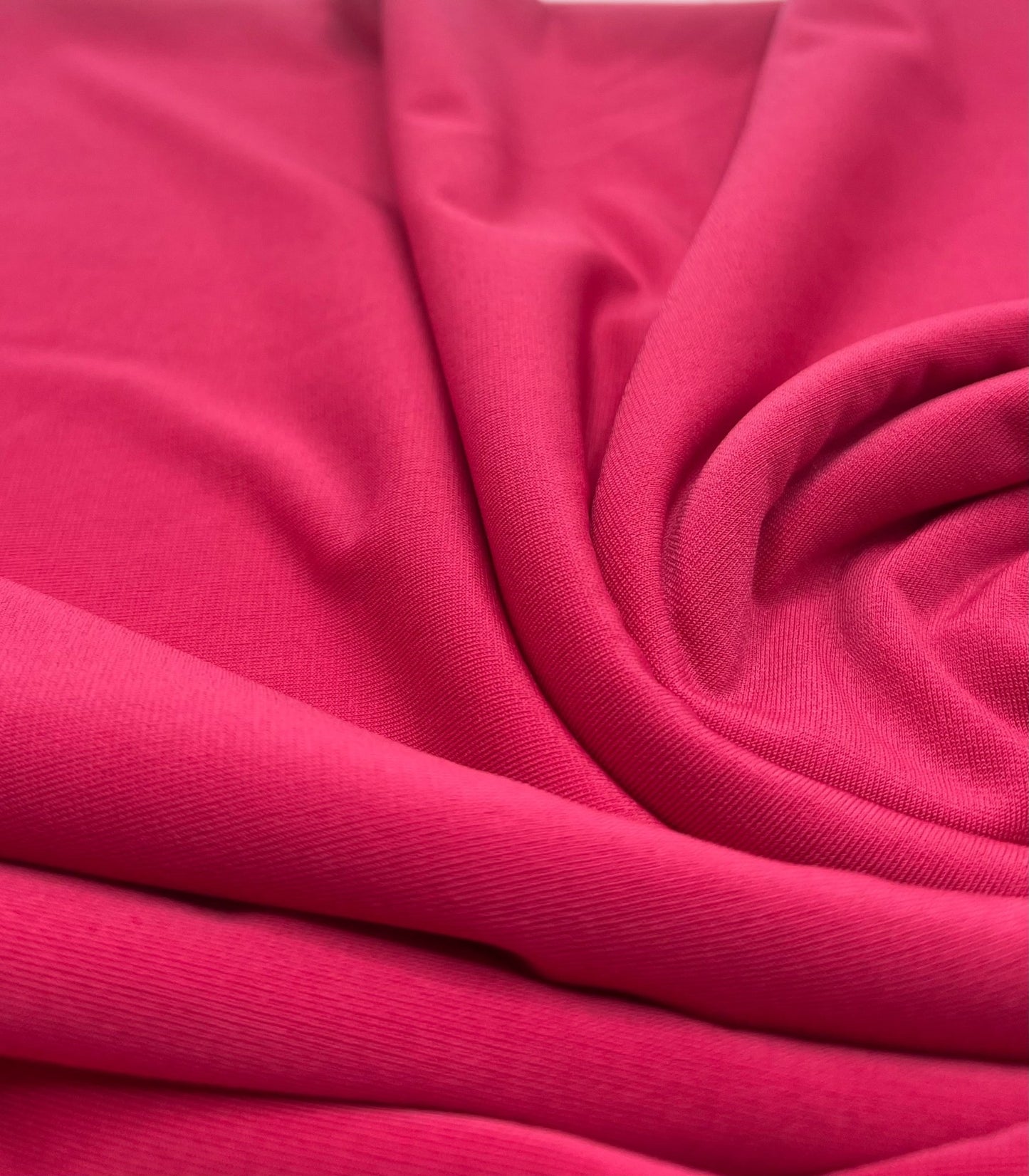 Plain Cerise Hot Pink ITY 4 Way Stretch Fabric - T9 Fabrics
