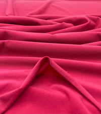 Plain Cerise Hot Pink ITY 4 Way Stretch Fabric - T9 Fabrics