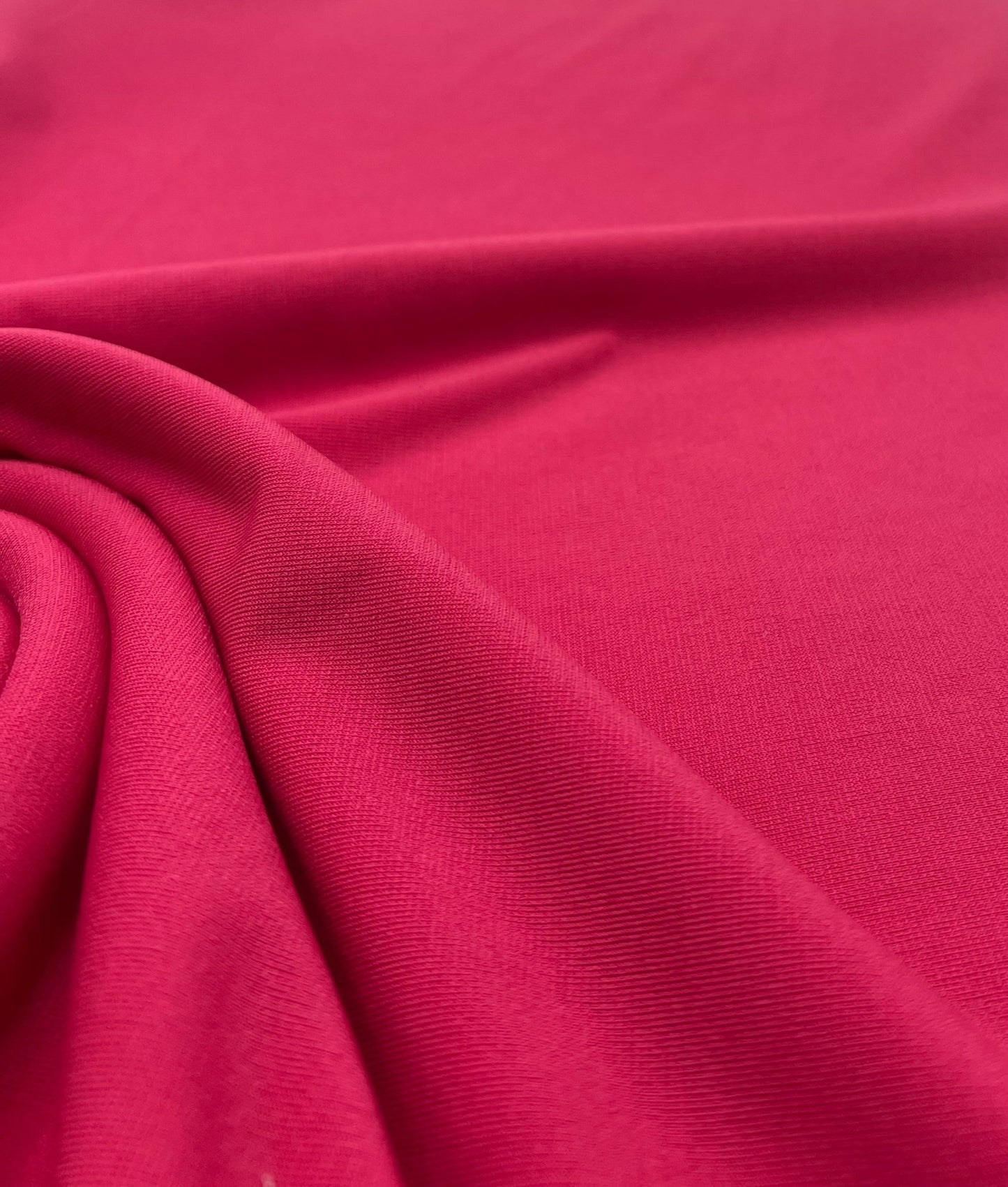 Plain Cerise Hot Pink ITY 4 Way Stretch Fabric - T9 Fabrics