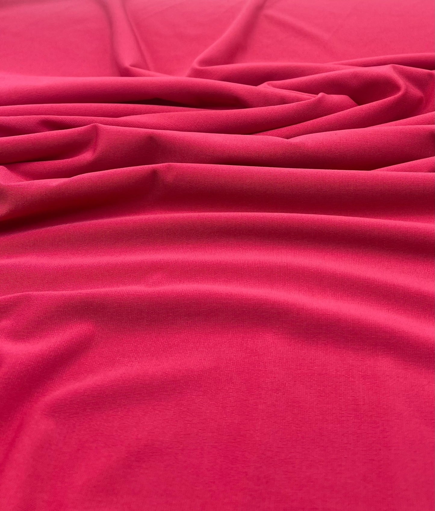 Plain Cerise Hot Pink ITY 4 Way Stretch Fabric - T9 Fabrics
