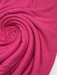 Plain Cerise Hot Pink Viscose Elastane Fabric 4 Way Stretch Jersey - T9 Fabrics