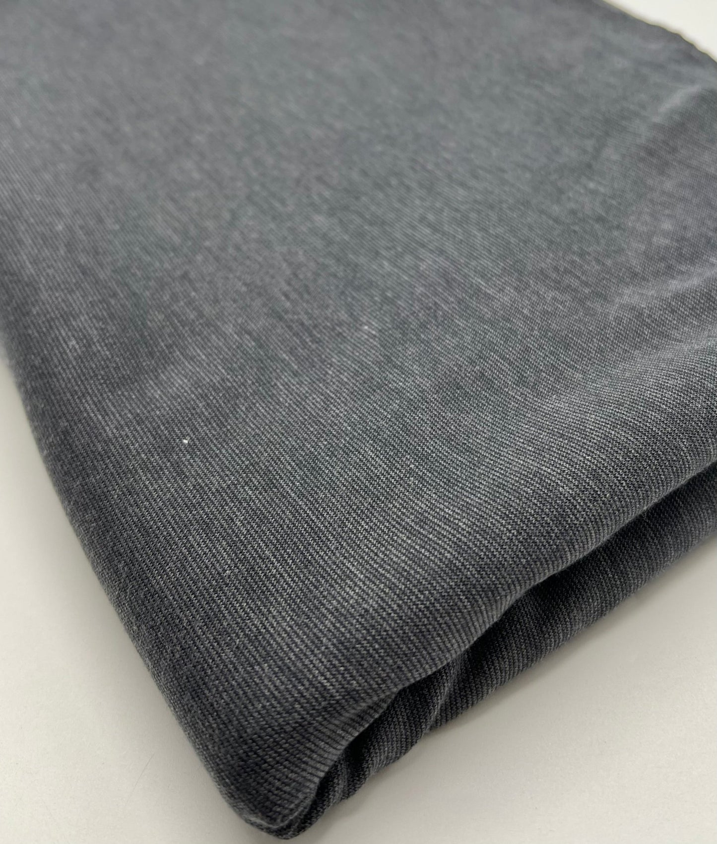 Plain Charcoal Grey Ponte 4 Way Stretch Fabric - T9 Fabrics