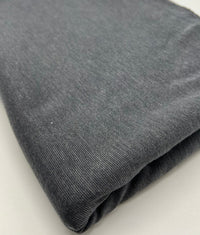 Plain Charcoal Grey Ponte 4 Way Stretch Fabric - T9 Fabrics