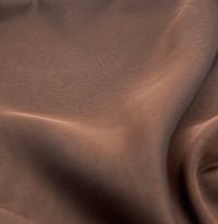 Plain Chocolate Brown Chiffon Sheer Dress Bridal Fabric - T9 Fabrics