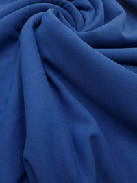 Plain Cobalt Blue Scuba Crepe Stretch Jersey Fabric 4 Way Stretch - T9 Fabrics