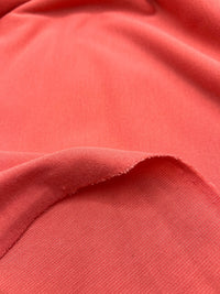 Plain Coral Ponte 2 Way Stretch Fabric - T9 Fabrics