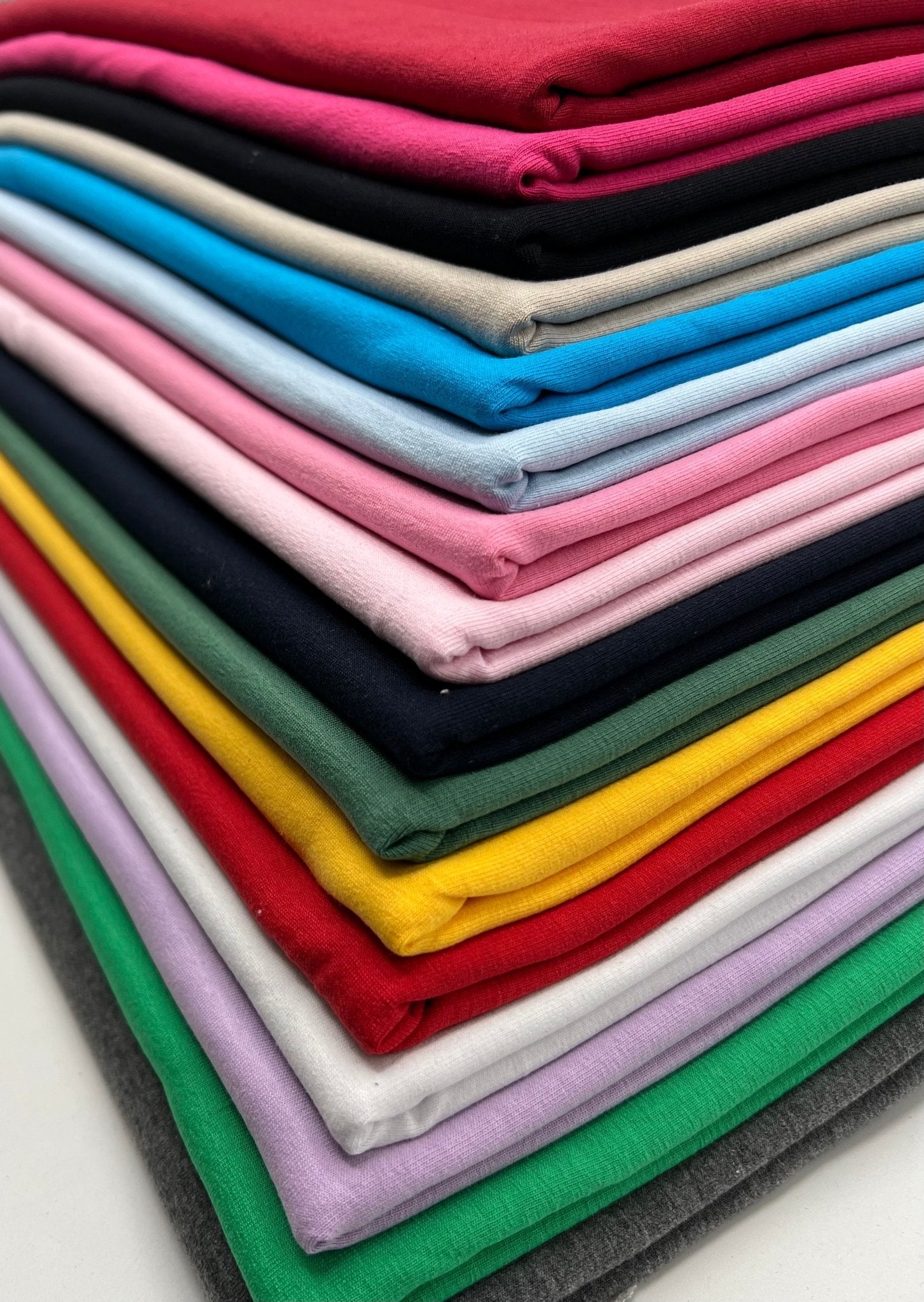 Plain Cotton Stretch Jersey 200 GSM 95/5 Lycra Jersey 4 Way Stretch - T9 Fabrics