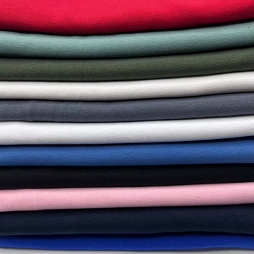 Plain Cotton Stretch Jersey 240 GSM 92/8 Lycra Jersey, 4 Way Stretch - T9 Fabrics