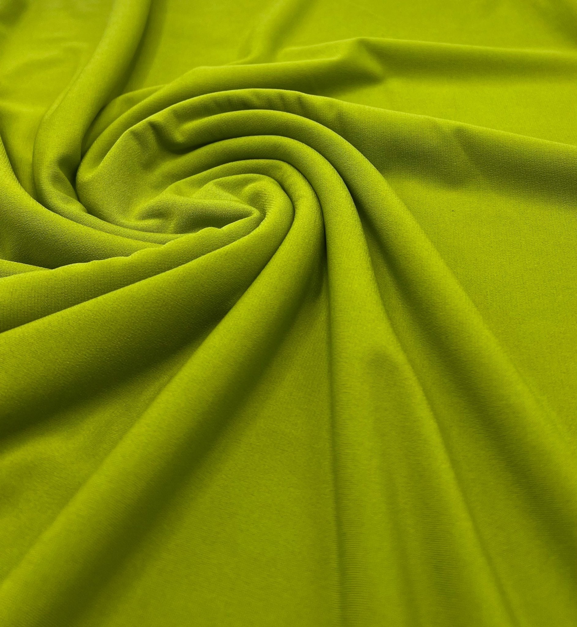 Plain Green ITY 4 Way Stretch Fabric - T9 Fabrics