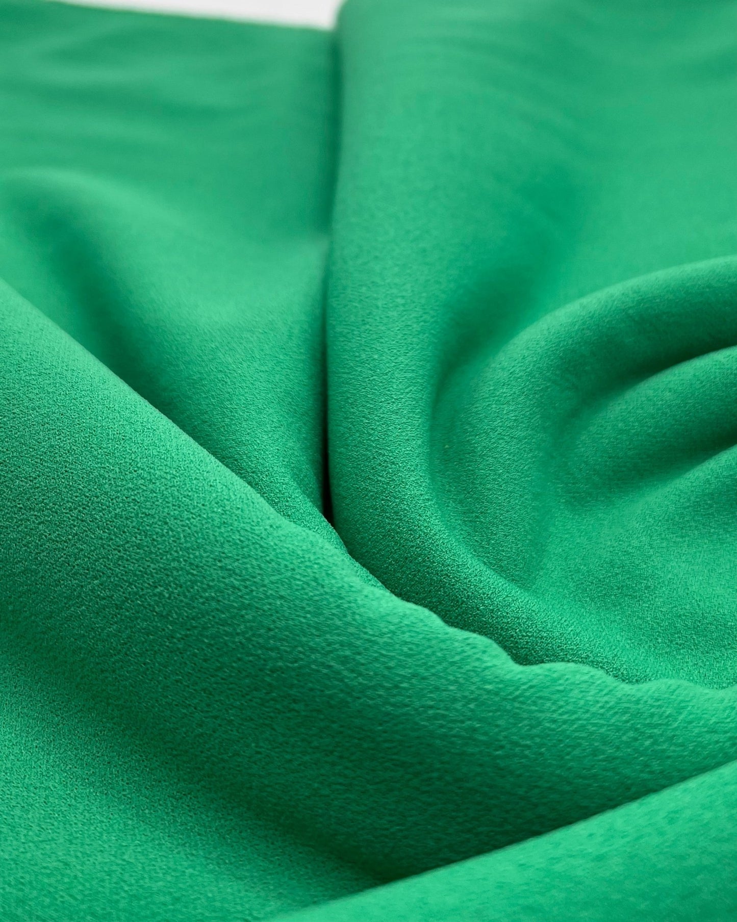 Plain Green Scuba Crepe Stretch Jersey Fabric 4 Way Stretch - T9 Fabrics