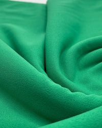 Plain Green Scuba Crepe Stretch Jersey Fabric 4 Way Stretch - T9 Fabrics