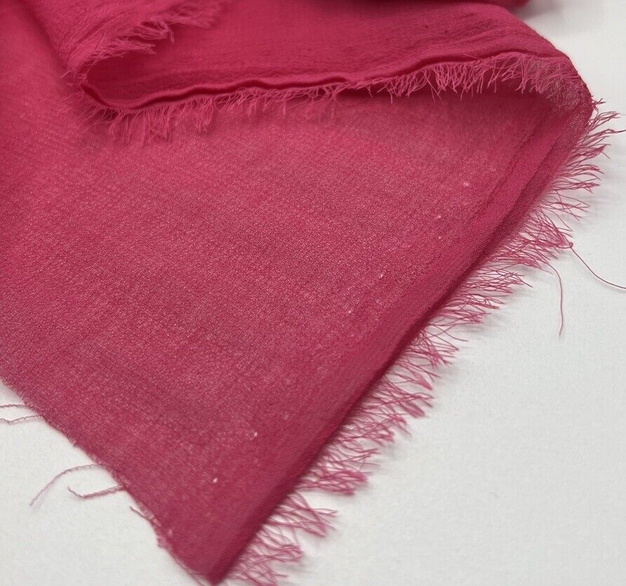 Plain Hot Pink Chiffon Fabric - T9 Fabrics