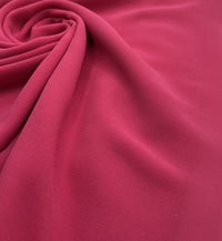 Plain Hot Pink Chiffon Fabric - T9 Fabrics